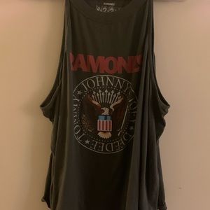 Ramones HIGH NECK CROP TANK